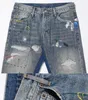 2022SS Nowe dżinsy ręcznie malowane High Street Men039s Women039s Fashion Sichled Flare Jeans4483939