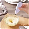Egg Tools Kitchen Kitchen Dining Bar Home Garden Handheld Electric Beater Mini Cream Baking Frother Gadgets Metal Juice Milk Stirring Rod