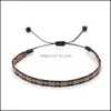 Link Chain Bohemian Handmade Woven Rope Bracelet Ethnic Adjustable Charms Bracelets For Women Girl Cuff Jewelry Drop Delivery 2021 Lu Dh631