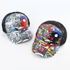 Berets Sommer Kinder Baby Atmungsaktive Graffiti Cartton Trucker Hüte Eltern-kind Junge Mädchen Cartoon Baseball Caps Snapbacks GorrosBerets Davi22