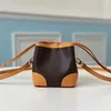 10A Mirror Quality Designer MINI Bucket Genuine Leather Shoulder Bag with Box L118