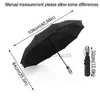 Automatico pieghevole ombrello antivento a dieci ossa di ossa di lusso Grande impresa pioggia ombrelloni Protezione solare UV Gift Parasol VTMEB1715