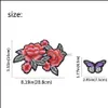 Sewing Notions Tools Apparel 2 Styles Butterflyes For Clothing Iron On Transfer Applique Flower Bags Jeans Diy Sew Embroidery Sticker Drop