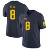 Xflsp college michigan wolverines fotboll jersey 10 Tom Brady 12 Cade McNamara 16 Denard Robinson 21 Desmond Howard 30 Daxton Hill 88 Jake Butt 97