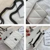 HBP Crossbody Bag Luxury Diamond Grid Chain S för kvinnor som sy garn kvinnliga axel damer plånböcker och handväskor 2022 Trend 220727