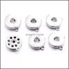 Anhänger Halskette Anhänger Schmuck Sier plattiert 18mm Snap Knopf Halskette für Frauen Ingwer Schnappknöpfe Dhyho