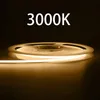 Bande lumineuse LED COB Super fine, 4mm, 2.7mm, Flexible, à intensité variable, 480LED, ruban linéaire, ambre, vert, violet, Orange, DC12V 24V