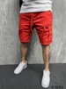 202 pantaloncini da uomo estivi fitness cotone casual pantaloni corti di alta qualità pantaloncini sportivi multipocchi