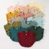 Solid Color Soft Cotton Cute Ruffle Bibs Burp Cloths Boy Girl Kids Scarf Baby Feeding Stuff