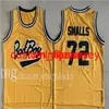 Mens Biggie Smalls Jerseys notório b.i.g. Costurado Bad Boy Basketballwear Jersey # 72 BiggiesMalls Basketball Shirts S-XXL