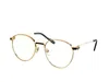 New fashion sunglasses 0335 round frame K gold frame popular and simple style versatile outdoor uv400 protection glasses