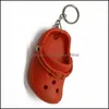 Schoenonderdelen accessoires schoenen nieuwe aankomst zachte pvc sleutelhanger croc charms sleutelhang groothandel 3d bad bunny gloed dhjfi