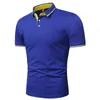 Summer High Quality Casual Business Social Short Sleeve S Shirts Stand Collar Bekväm Polo Shirt Men 220618