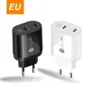 Comincan 40W Quick Charge Dual PD USB Type-C QC 3.0 Fast Charger For iPhone 13 12 11 Pro Max Universal traval Adapter