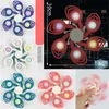 Decompression push bubble Fidget Toys Party Favor Fingertip Luminous Spinners Stress Educational Spinning