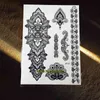 NXY Temporary Tattoo 1pc Black Butterfly Fake Henna Stickers Gbj024 Lovely New Body Art Women Chains Tatoo 0330