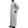 Ropa étnica Ramadán Thobe For Men Qamis Jalabiya Ropa de moda musulmana vestida de kafta Arabia Saudita Abayas Islam Outfits Djellaba Me