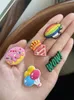 1pcs PVC Shoe Charms Air BalloonRainBowsunglassessun Shoe Decoration Tillbehör för Croc Jibz Kids Party 220713