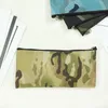 Trousse à crayons de Camouflage en toile Portable, sac à cosmétiques de grande capacité, sacs de rangement multifonctionnels pour papeterie de bureau