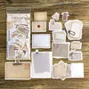 Presente Wrap Scrapbooking Papel Vintage Scrapbook Sticker Pack com 4 estilos Decorativo Antique Art Craft Diary Diário embelezamento