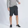 L-07 Men Yoga Shorts Snabbtorkning Summer Fitness Sweatpants Have Cinchable Drawcord Sports Short Pants with Back Drop-In Pockets T283W