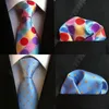 Bow Ties rbococlassic 8cm kolorowy krawat z kropką szyję i chusteczka dla mężczyzn impreza prezent kieszonkowy kieszonkowy kwadrat 2 sztuki setbow