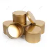 Bouteilles de rangement Jars Round Metal Tins 8oz Bougie Construments de voyage Jarstorage Storagestorage