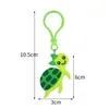 Cute PVC Marine Animals Keychain Party Favor Cartoon Shark Crab Tortoise Shape Keyring Car Key Holder Backpack Bag Charm Accessories Gifts