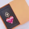 Tasarımcı Marka Keychain Anahtar Zincirli Erkekler Lüks Kalp Şeklinde Araba Anahtarları Kadın Moda Arı Toka Anahtarları El Yapımı Deri Çantalar Kolye Aksesuarları