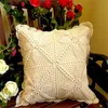 Cushion/Decorative Pillow Crochet Throw Cushion Handmade Dakimakura Without Inner 15inch 40x40cm Home Chair Decorate Waist BlosterCushion/De