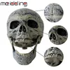 1 Conjunto de esqueleto Halloween Prop plástico realista de ossos humanos estatueta de crânio para casa de horror halloween decoração 201203