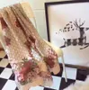 2022 Modedesigner Schal Herbst und Winter Marke Seide Damenschals zeitlos klassisch super langer Schal Mode weich Wraps Stirnband