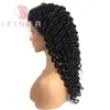 Brazilian Human Deep Wave Hair 10A Grade Lace Front Wig Bleached Knots With Baby Hair