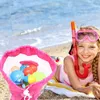48 * 24cm子供のビーチシェルバッグメッシュのおもちゃバックパック収納ショルダーバッグ貝殻収集StorageBag 2色