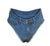 Women's Sexy High Waisted Mini Denim Shorts Hot Pants Party Clubwear Stretch Jeans Shorts Skinny Blue S M L XL