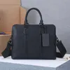 Mens Briefcase Handbags Leather Laptop Bag Sacoche Homme Fashion Designer Handbag classical computer Bags High capacity Crossbody shoulder bag travel soft MM