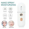 Mini Portable Humidifier Nano Mister Facial Steamer Device Beauty Spray Hydrating Apparatus Cold Spray-Apparatus Rechargeable