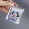 Keychains Mini 16pcs Pockets Po Sticker & Name ID Card 2 Inch Keychain Fashion Insert Picture For Family Lover Friend Memory Gift