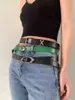 Herrb￤ltesb￤lten f￶r m￤n Designer Old Hardware Do Moon Belt Crescent Retro Punk Leather Belt Ins Two-Color Men's and Women's Fashion Accessories 814484097