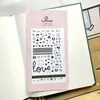 Emballage cadeau Suatelier Deco Love Die Cut Stickers Black Star Heart PET Matériel Scrapbooking Nail Phone Diary Décoration de la maison Hobby CraftsGift