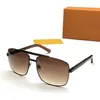 Attitude Gafas de sol clásicas para hombres y mujeres, montura cuadrada, gafas de sol en V, protección UV400 unisex, monturas de gafas chapadas en oro, gafas, lunetas, vienen gafas de sol