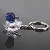 50 шт. Малыш мальчик душ Favors Blue Crystal Pacifier Key Chain в подарочной коробке Свадебная вечерин