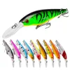 K1629 11.5cm 10.5G Hook Hard Minnow Fishing Lures Bait Life-liknande Swimbait Bass Crankbait for Pikes/Trout/Walleye/Redfish Tackle With 3D Fishing Eyes Strong Treble Hooks