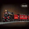 Technical Steam Train Railway Red City Passengers Locomotive Sets Advanced Model Tracks Building Blocks Toys for Kids Boys Gifts AA220317