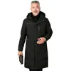 Plus maat 5xl Middleaed Men Men Winter Down Coat voor vader lange witte eend naar beneden winterjack mannen kapper naar beneden parka mannen overjas 201116