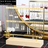 Hooks & Rails 24/38/44/66/69 Holes Jewelry Display Stand For Earrings Pendants Bracelets Stud Holder Jewellery Rack Shelf OrganizerHooks