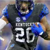 Nik1 2022 Kentucky Wildcats Football Jersey NCAA College 6 Josh Ali 1 Lynn Bowden 26 Benjamin Snell 41 Josh Allen 19 Akeem Hayes 20 Kavosiey