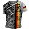 Mode impression T-shirt pour hommes 3d moto T-shirt américain été à manches courtes T-shirt surdimensionné vêtements o-cou vêtements de sport