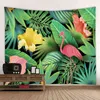 Fashion Forest Natural Landscape Wall Hanging Pianta tropicale Sfondo Arazzo Soggiorno Camera da letto Studio Decorazione J220804