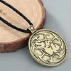 Hänge Halsband Retro Slavic Wolf For Mans Viking Runes Amulett Serbien Djurhalsband Rep Kedja Kolovrat Smycken TillbehörHänge Ne
